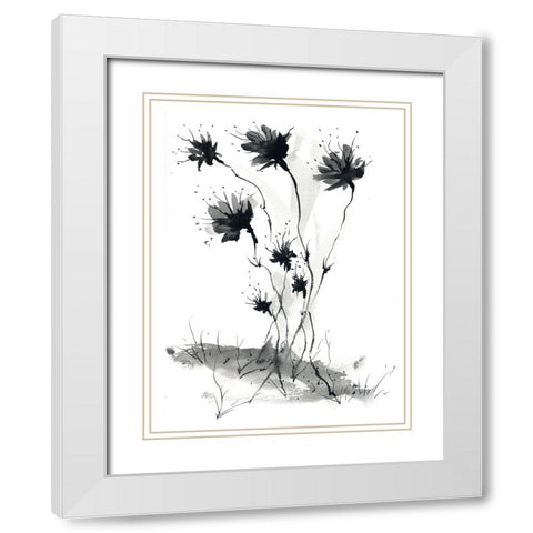 Spring Sprouts White Modern Wood Framed Art Print with Double Matting by Randy Noble Fine Art