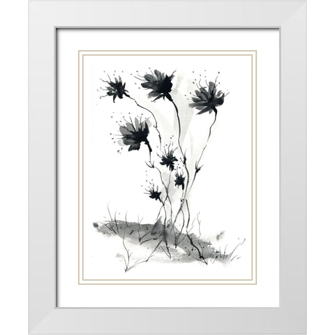 Spring Sprouts White Modern Wood Framed Art Print with Double Matting by Randy Noble Fine Art