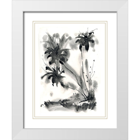 Tropics White Modern Wood Framed Art Print with Double Matting by Randy Noble Fine Art