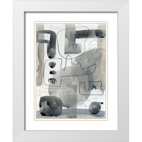 Majesty White Modern Wood Framed Art Print with Double Matting by Randy Noble Fine Art