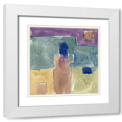 Passages White Modern Wood Framed Art Print with Double Matting by Randy Noble Fine Art