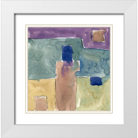 Passages White Modern Wood Framed Art Print with Double Matting by Randy Noble Fine Art