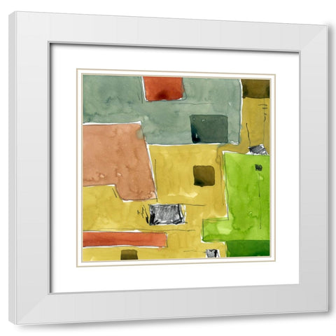 Phrases White Modern Wood Framed Art Print with Double Matting by Randy Noble Fine Art