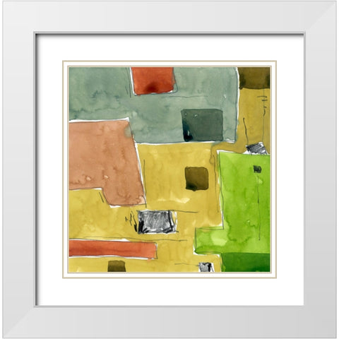 Phrases White Modern Wood Framed Art Print with Double Matting by Randy Noble Fine Art