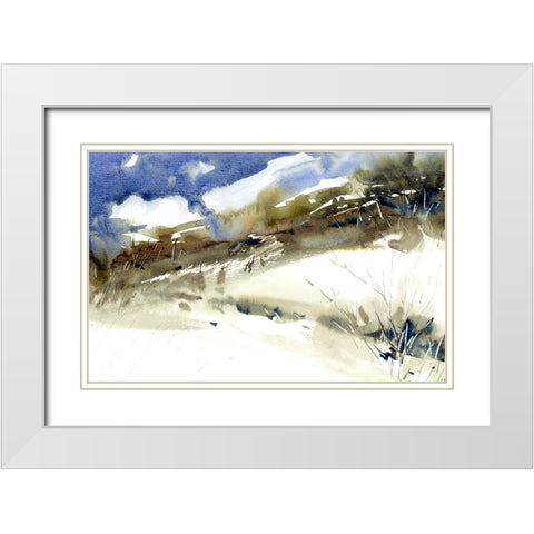 Rain Dance White Modern Wood Framed Art Print with Double Matting by Randy Noble Fine Art