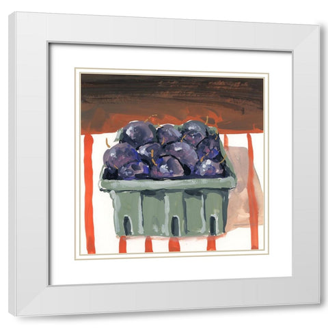 Fresh White Modern Wood Framed Art Print with Double Matting by Randy Noble Fine Art