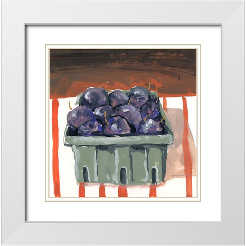 Fresh White Modern Wood Framed Art Print with Double Matting by Randy Noble Fine Art