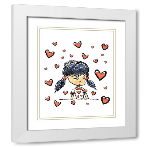 My Crush White Modern Wood Framed Art Print with Double Matting by Randy Noble Fine Art