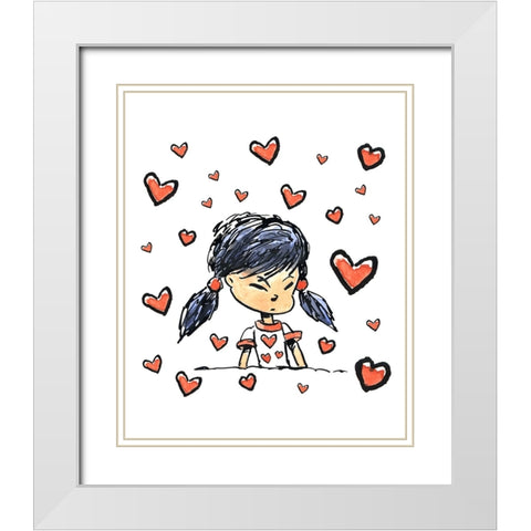 My Crush White Modern Wood Framed Art Print with Double Matting by Randy Noble Fine Art