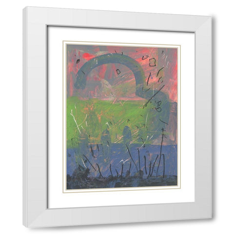 Autum Effect White Modern Wood Framed Art Print with Double Matting by Randy Noble Fine Art