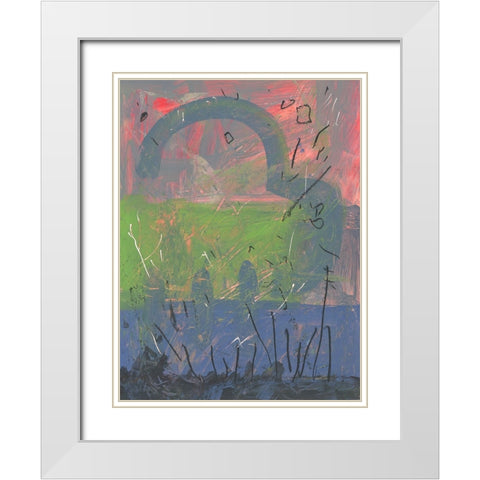 Autum Effect White Modern Wood Framed Art Print with Double Matting by Randy Noble Fine Art