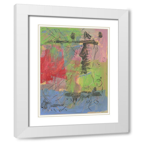 Rejoice White Modern Wood Framed Art Print with Double Matting by Randy Noble Fine Art
