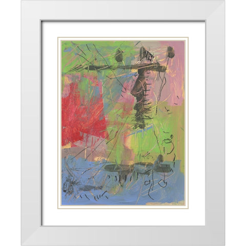 Rejoice White Modern Wood Framed Art Print with Double Matting by Randy Noble Fine Art