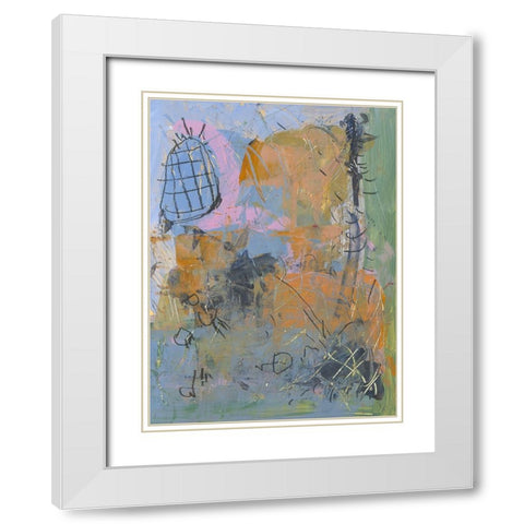 Systems Gone White Modern Wood Framed Art Print with Double Matting by Randy Noble Fine Art