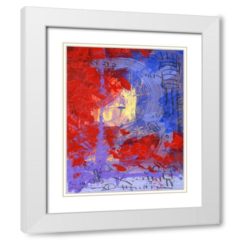 District White Modern Wood Framed Art Print with Double Matting by Randy Noble Fine Art