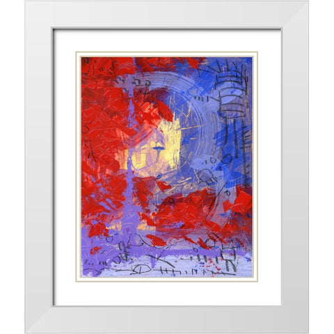 District White Modern Wood Framed Art Print with Double Matting by Randy Noble Fine Art