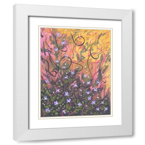 Natures Rays White Modern Wood Framed Art Print with Double Matting by Randy Noble Fine Art