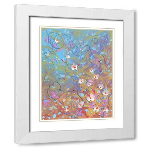 Water Beauty White Modern Wood Framed Art Print with Double Matting by Randy Noble Fine Art