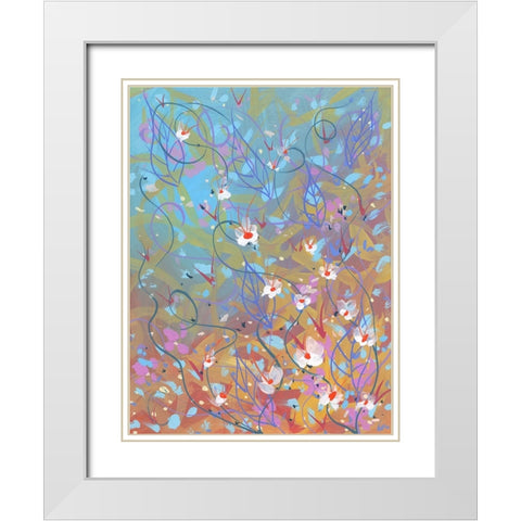 Water Beauty White Modern Wood Framed Art Print with Double Matting by Randy Noble Fine Art