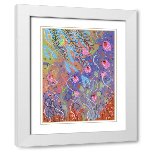 Spring Rise White Modern Wood Framed Art Print with Double Matting by Randy Noble Fine Art
