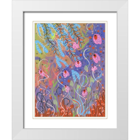 Spring Rise White Modern Wood Framed Art Print with Double Matting by Randy Noble Fine Art