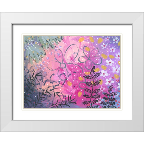 Color Range White Modern Wood Framed Art Print with Double Matting by Randy Noble Fine Art