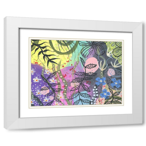 Crisp Intense White Modern Wood Framed Art Print with Double Matting by Randy Noble Fine Art