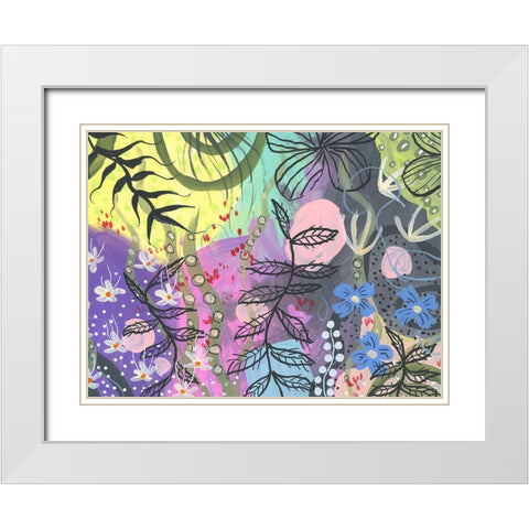 Crisp Intense White Modern Wood Framed Art Print with Double Matting by Randy Noble Fine Art