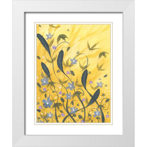 Gracious Bend White Modern Wood Framed Art Print with Double Matting by Randy Noble Fine Art