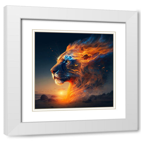 Desert Of Dreams 1 White Modern Wood Framed Art Print with Double Matting by Heere, Ray