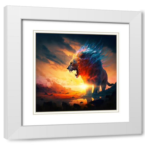 Desert Of Dreams 3 White Modern Wood Framed Art Print with Double Matting by Heere, Ray