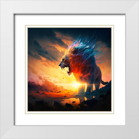 Desert Of Dreams 3 White Modern Wood Framed Art Print with Double Matting by Heere, Ray