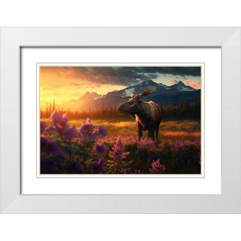 North American Wildlife 8 White Modern Wood Framed Art Print with Double Matting by Heere, Ray