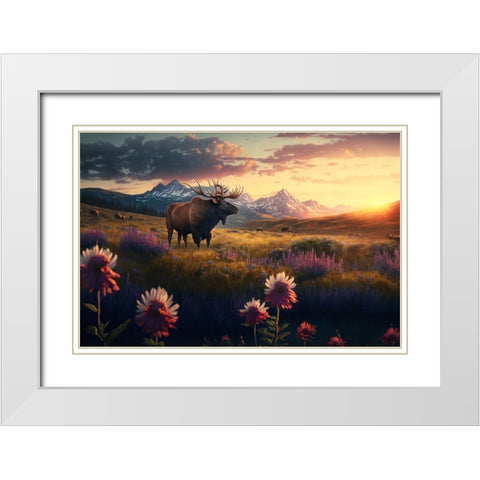 North American Wildlife 9 White Modern Wood Framed Art Print with Double Matting by Heere, Ray