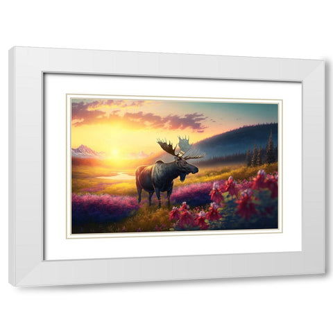 North American Wildlife 10 White Modern Wood Framed Art Print with Double Matting by Heere, Ray