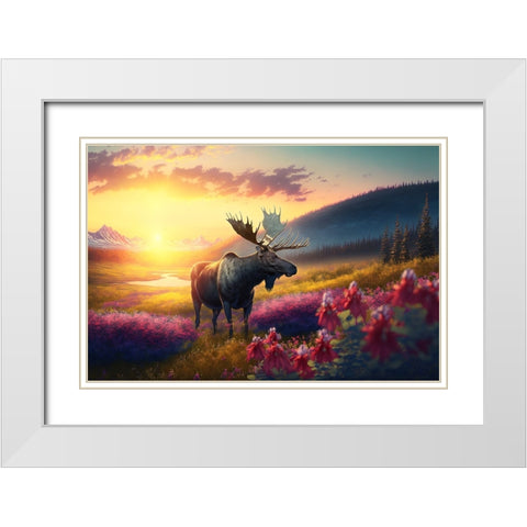 North American Wildlife 10 White Modern Wood Framed Art Print with Double Matting by Heere, Ray