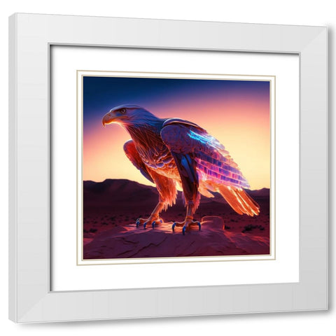 Desert Of Dreams 7 White Modern Wood Framed Art Print with Double Matting by Heere, Ray