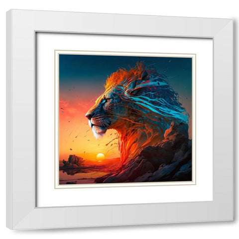 Desert Of Dreams 8 White Modern Wood Framed Art Print with Double Matting by Heere, Ray