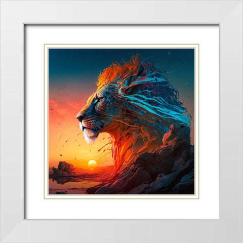 Desert Of Dreams 8 White Modern Wood Framed Art Print with Double Matting by Heere, Ray