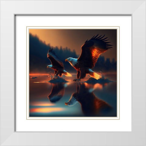 Desert Of Dreams 10 White Modern Wood Framed Art Print with Double Matting by Heere, Ray