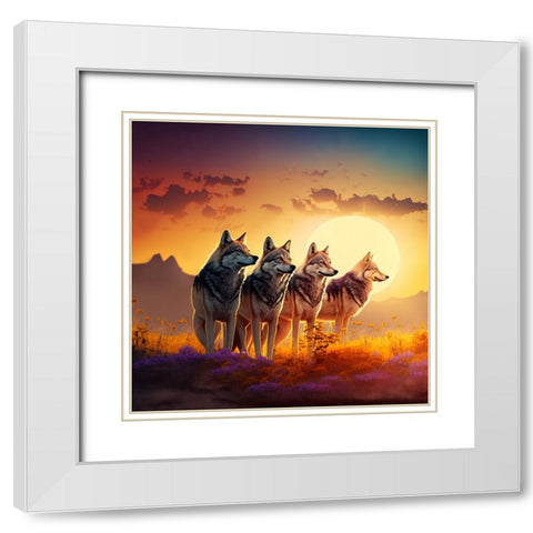 North American Wildlife 49 White Modern Wood Framed Art Print with Double Matting by Heere, Ray