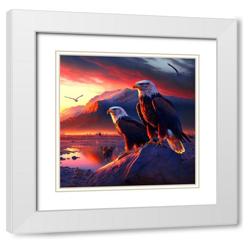 Desert Of Dreams 12 White Modern Wood Framed Art Print with Double Matting by Heere, Ray