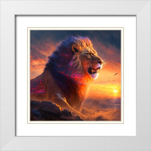 Desert Of Dreams 15 White Modern Wood Framed Art Print with Double Matting by Heere, Ray