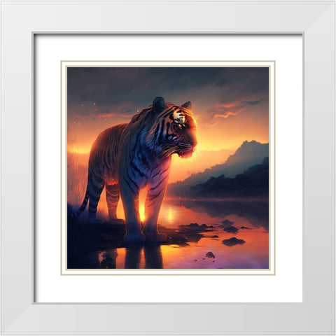 Desert Of Dreams 19 White Modern Wood Framed Art Print with Double Matting by Heere, Ray
