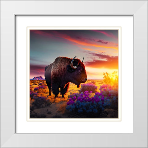 North American Wildlife 60 White Modern Wood Framed Art Print with Double Matting by Heere, Ray