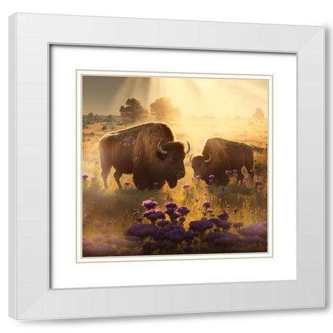 North American Wildlife 66 White Modern Wood Framed Art Print with Double Matting by Heere, Ray