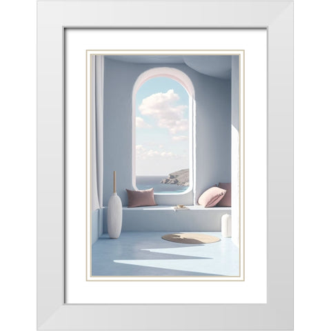 Architectural Photography Balconies 8 White Modern Wood Framed Art Print with Double Matting by Heere, Ray