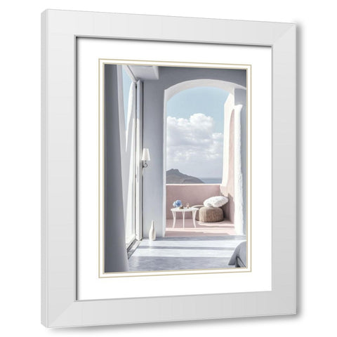 Architectural Photography Balconies 9 White Modern Wood Framed Art Print with Double Matting by Heere, Ray