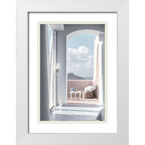 Architectural Photography Balconies 9 White Modern Wood Framed Art Print with Double Matting by Heere, Ray
