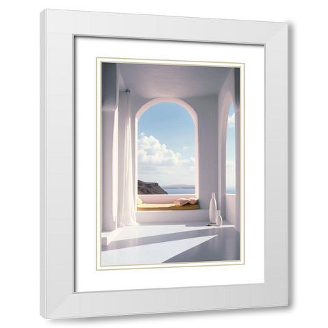 Architectural Photography Balconies 10 White Modern Wood Framed Art Print with Double Matting by Heere, Ray